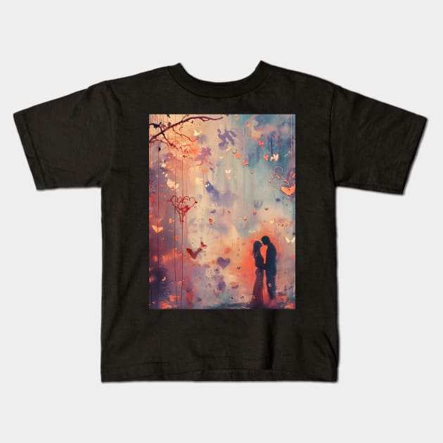Discover True Romance: Art, Creativity and Connections for Valentine's Day and Lovers' Day Kids T-Shirt by insaneLEDP
